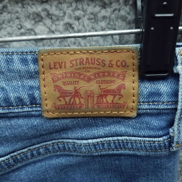 Levi Strauss Co. Women's 26 High Rise 721 Blue Skinny Jeans 26.5" 25.25" 9.5" - Picture 11 of 14